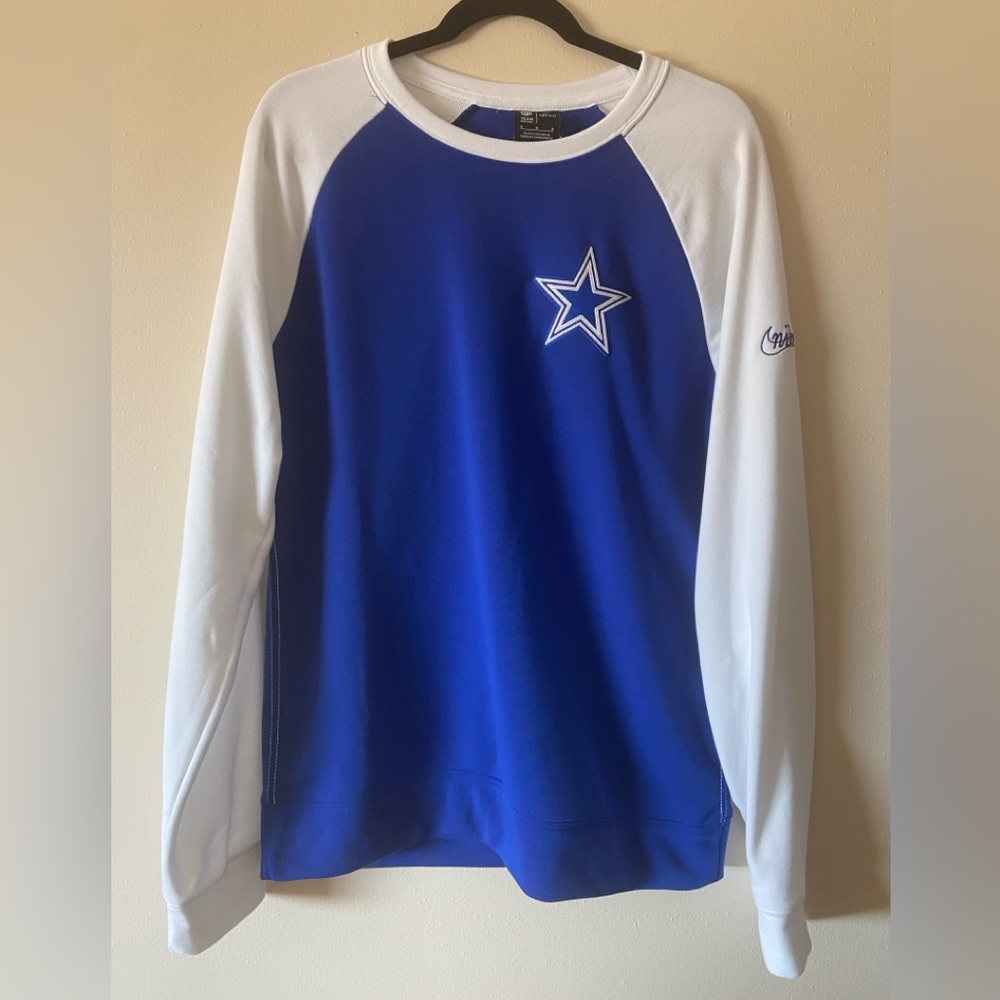 Dallas Cowboys Nike Mens Raglan Crewneck